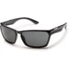 SUNCLOUD Cutout Sunglasses, Black/Grey -Shoe Serie Shop 1318232 001 main