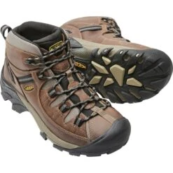 KEEN Men's Targhee Mid Waterproof Hiking Boots -Shoe Serie Shop 1365262 201 alt2