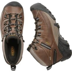 KEEN Men's Targhee Mid Waterproof Hiking Boots -Shoe Serie Shop 1365262 201 alt3