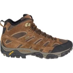 MERRELL Men's Moab 2 Mid Waterproof Hiking Boots, Earth, Wide -Shoe Serie Shop 2023811 201 alt1