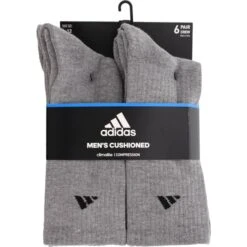 ADIDAS Men's Athletic Crew Socks, 6 Pack -Shoe Serie Shop 2025811 004 alt2