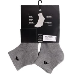 ADIDAS Men's Athletic Quarter Socks, 6 Pack -Shoe Serie Shop 2025812 004 alt3