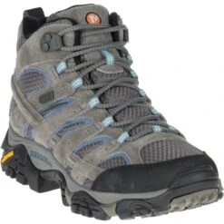 MERRELL Women's Moab 2 Mid Waterproof Hiking Boots, Granite , Wide -Shoe Serie Shop 2032259 004 alt3