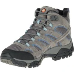 MERRELL Women's Moab 2 Mid Waterproof Hiking Boots, Granite , Wide -Shoe Serie Shop 2032259 004 alt5
