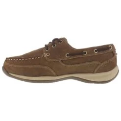 ROCKPORT WORKS Women's Sailing Club Steel Toe Boat Shoes, Brown -Shoe Serie Shop 2033610 201 alt1