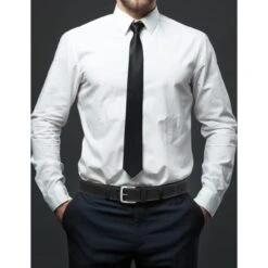 SKECHERS Men's 38MM Brushed Double Stitch Belt -Shoe Serie Shop 2077421 001 alt2