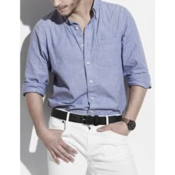 SKECHERS Men's 38MM Flex Jean Roller Buckle Belt -Shoe Serie Shop 2077426 001 alt2