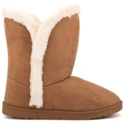 OLIVIA MILLER Women's Faux Shearling Winter Boots -Shoe Serie Shop 2079845 208 alt1