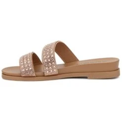 OLIVIA MILLER Women's Juliette Slip-On Flat Sandals -Shoe Serie Shop 2082921 105 alt2