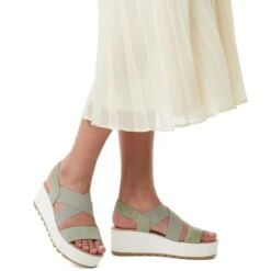 SOREL Women's Cameron Flatform Wedge Slingback Sandals -Shoe Serie Shop 2085928 006 alt7