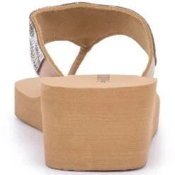 OLIVIA MILLER Women's Animal Print Wedge Sandals -Shoe Serie Shop 2087791 205 alt4