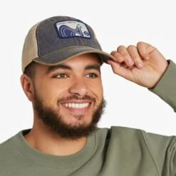 LIFE IS GOOD Men's Trippin' Plane Old Favorite Mesh Back Cap -Shoe Serie Shop 2090476 003 alt3